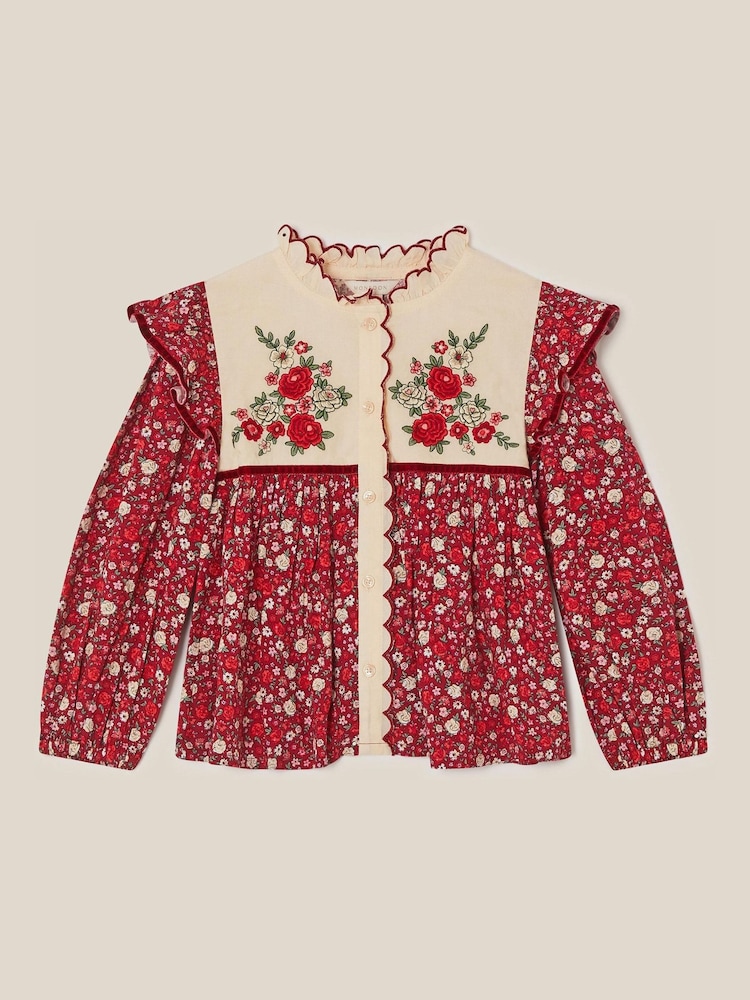 Monsoon Ditsy Floral Embroidered Blouse - صورة 1 من 3 Monsoon Ditsy Floral Embroidered Blouse - صورة 1 من 3