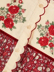 Monsoon Ditsy Floral Embroidered Blouse - صورة 3 من 3
