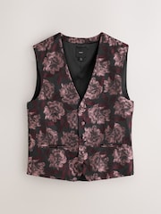 Pink Floral Occasion Waistcoat - Image 1 of 4
