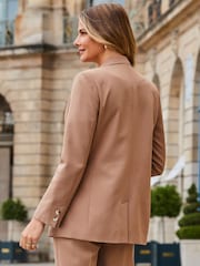 Sosandar Natural Relaxed Fit Blazer - Image 2 of 5