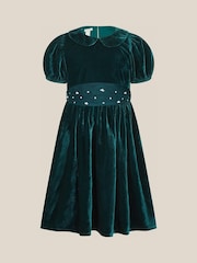 Monsoon Misty Embellished Velvet Party Dress - Slika 1 od 2