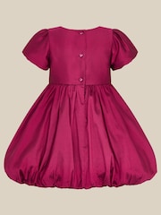 Monsoon Red Baby Velvet Bow Bubble Hem Dress - Image 2 of 3