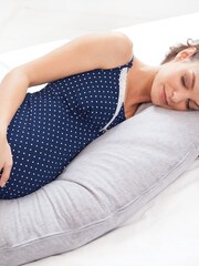 JoJo Maman Bébé Grey Microbean Maternity Sleep Pillow - Image 2 of 2