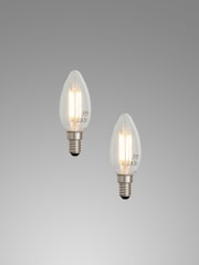 2 Pack 4W LED SES Candle Light Bulbs - Image 1 of 4