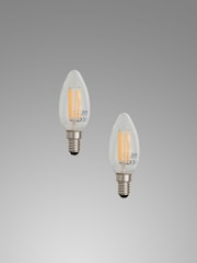 2 Pack 4W LED SES Candle Light Bulbs - Image 2 of 4