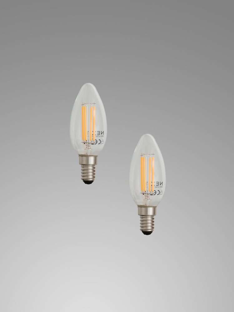 2 Pack 4W LED SES Candle Light Bulbs - Image 2 of 4