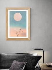 East End Prints White Waking Up Warm Print by Kubistika - Image 1 of 2