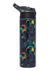 Smiggle Black Wild Side Insulated Stainless Steel Flip Drink Bottle 520Ml - Image 1 of 2