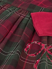 Monsoon Frill Top & Tartan Pinafore Dress Set - Bild 2 von 2