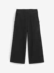 Black Wide Leg Jersey Trousers (3-16yrs) - Image 1 of 3