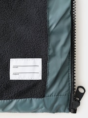 Mango Dark Blue Hooded Puffer Amerlong Coat - Image 4 of 4