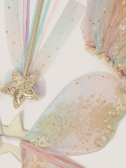 Monsoon Pink Sequin Rainbow Fairy Dress Up Set - Image 2 of 2