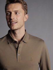 قميص بولو بيكيه سادة بكم طويل من Charles Tyrwhitt - صورة 2 من 5