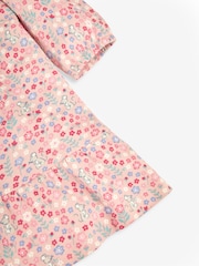 JoJo Maman Bébé Pink Girls' Pretty Mouse Floral Tiered Dress - Image 3 of 3