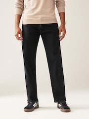Black Classic Stretch Relaxed Fit Jeans - Image 1 of 10