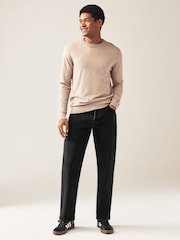 Black Classic Stretch Relaxed Fit Jeans - Image 2 of 10
