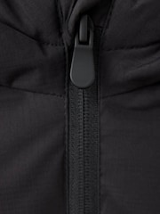 Mango Black Hooded Manel Gilet - Image 2 of 3