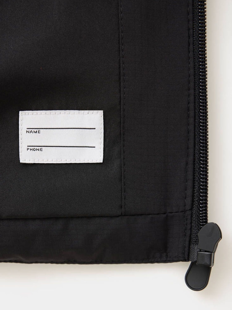 Mango Black Hooded Manel Gilet - Image 3 of 3