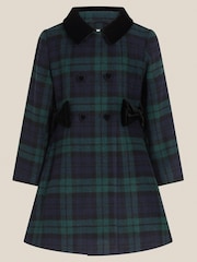 Monsoon Green Charlotte Tartan Coat - Image 1 of 2