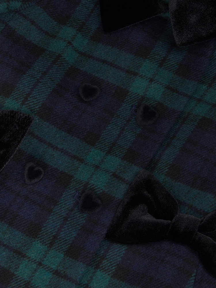 Monsoon Green Charlotte Tartan Coat - Image 2 of 2 Monsoon Green Charlotte Tartan Coat - Image 2 of 2