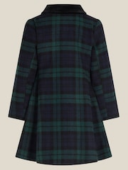 Monsoon Green Charlotte Tartan Coat - Image 3 of 4