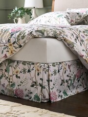 White/Pink Reflections Floral 100% Cotton 200 Thread Count Valance - Image 1 of 2