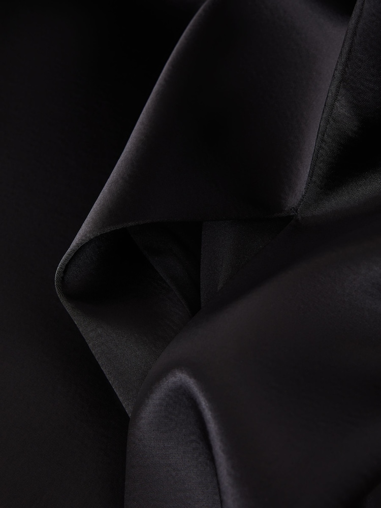 Rachel Gilbert Satin Fitted Midi Dress - Image 5 of 5
