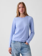 Azul claro - Gap Vintage Soft Long Sleeve T-Shirt - Imagen 1 de 4