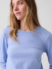 Azul claro - Gap Vintage Soft Long Sleeve T-Shirt - Imagen 4 de 4