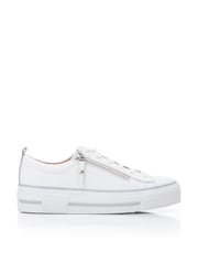 Moda In Pelle FILICIAN CHUNKY LEATHER TRAINER WITH ZIP AND LACE-UP CLOSURE - Image 1 of 3