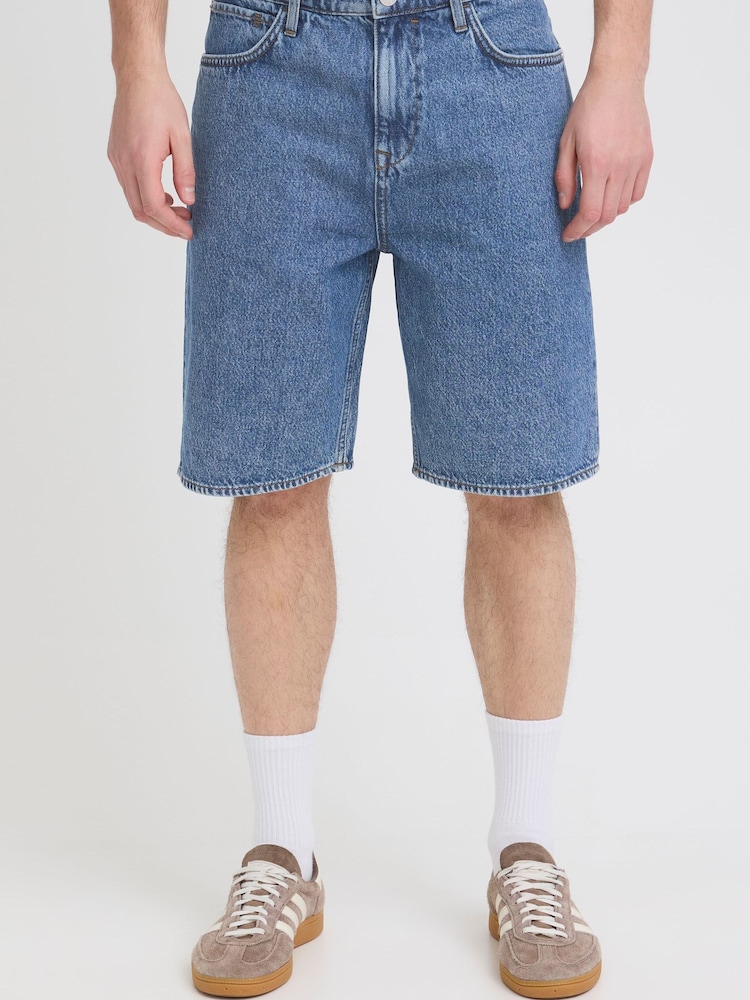 Blend Blue Breeze Mid-Length Denim Shorts - Image 1 of 4 Blend Blue Breeze Mid-Length Denim Shorts - Image 1 of 4