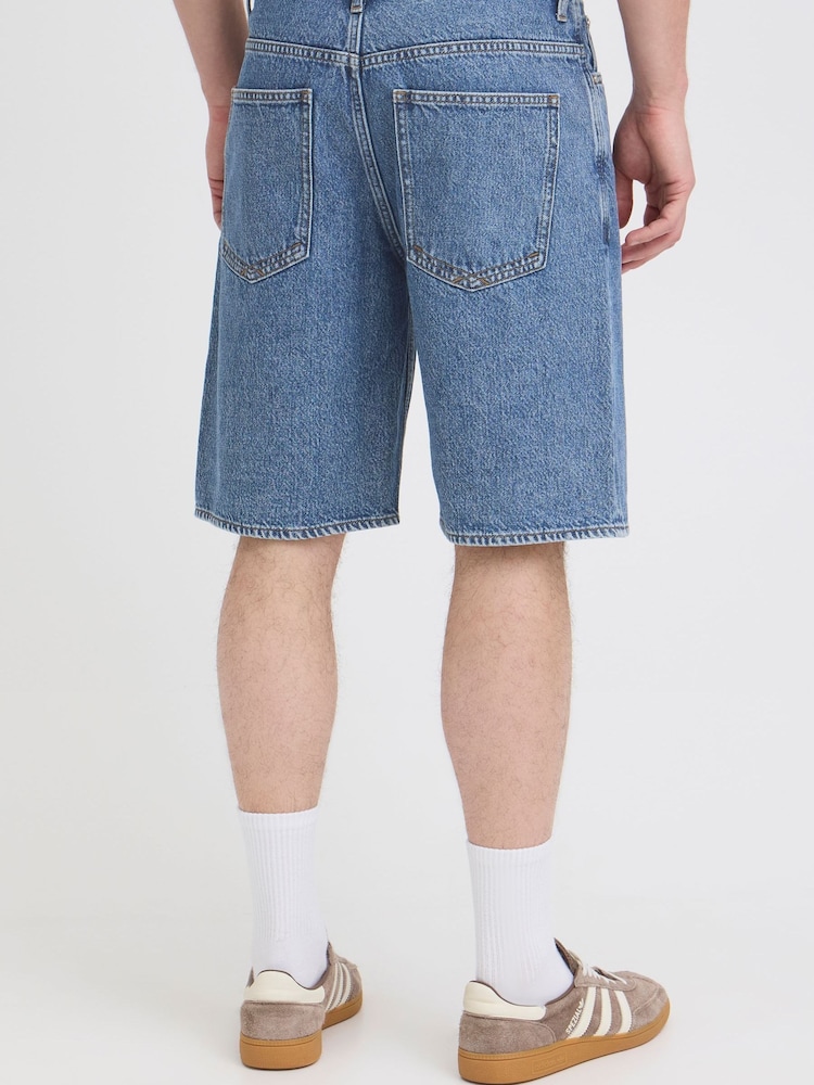 Blend Blue Breeze Mid-Length Denim Shorts - Image 2 of 4 Blend Blue Breeze Mid-Length Denim Shorts - Image 2 of 4