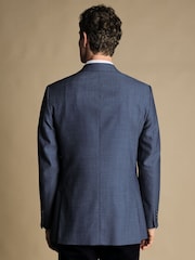 Charles Tyrwhitt Blue/White Proper Blazer Classic Fit Jacket - Image 2 of 5