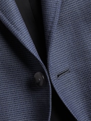 Charles Tyrwhitt Blue/White Proper Blazer Classic Fit Jacket - Image 5 of 5
