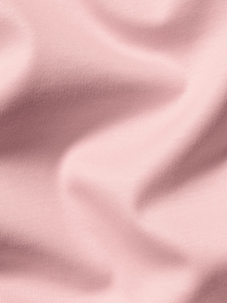Charles Tyrwhitt Pink 100% Cotton Plain Short Sleeve Jersey Polo Shirt - Image 5 of 5