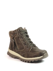 Lunar Buttermere Taupe Waterproof Brown Ankle Boots - Image 1 of 7