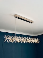 Visconte by BHS Silver Scafati Pendant 5 Light Linear Pendant Bar Ceiling Light - Image 1 of 4