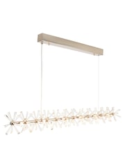 Visconte by BHS Silver Scafati Pendant 5 Light Linear Pendant Bar Ceiling Light - Image 4 of 4