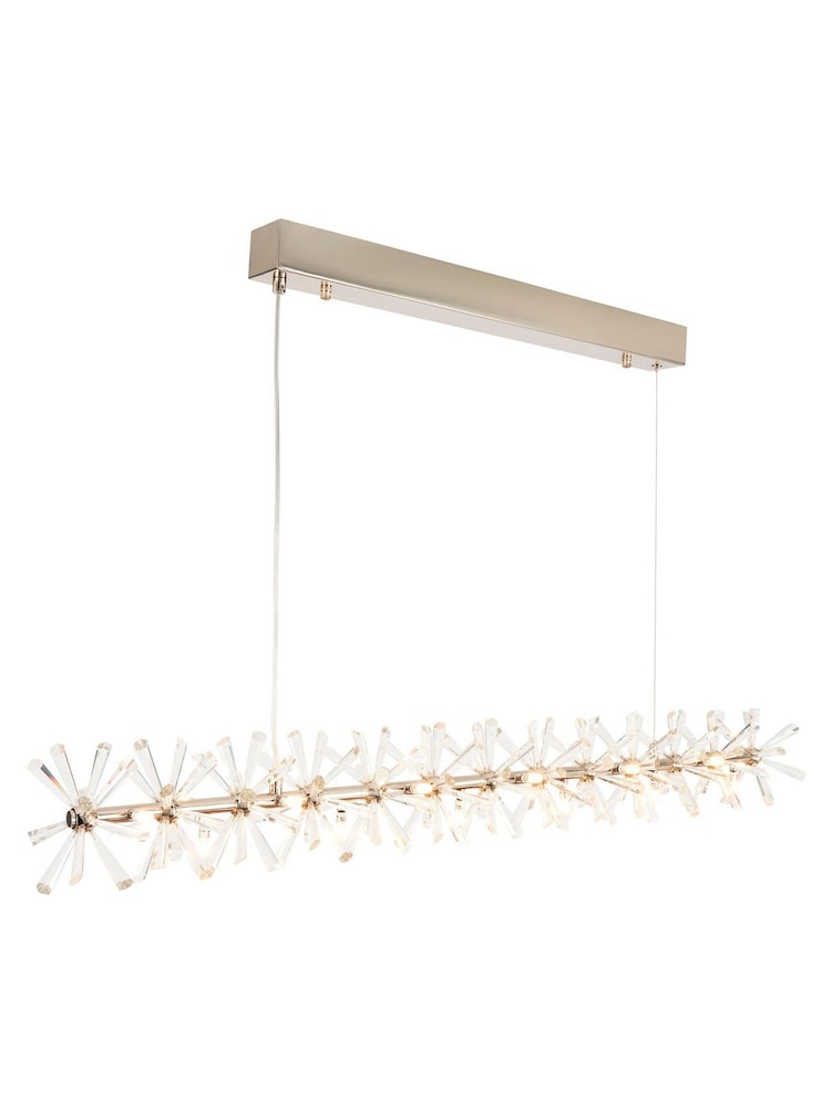 Visconte by BHS Silver Scafati Pendant 5 Light Linear Pendant Bar Ceiling Light - Image 4 of 4