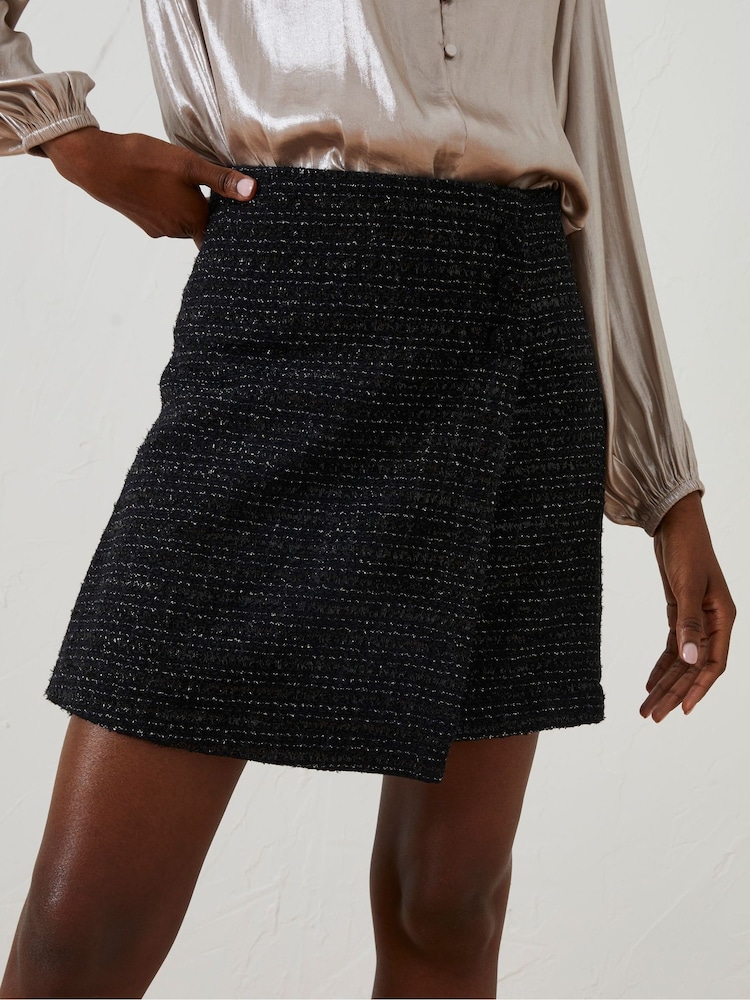 FatFace Black Lily Metallic Skirt - Image 1 of 6