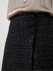 FatFace Black Lily Metallic Skirt - Image 5 of 6
