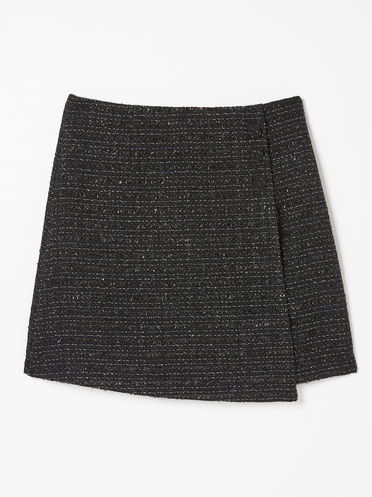 FatFace Black Lily Metallic Skirt - Image 6 of 6