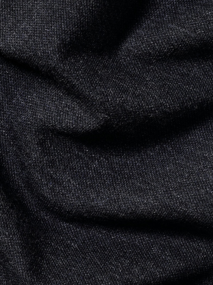 Charles Tyrwhitt Blue Solid Short Sleeve Cotton Tyrwhitt Pique Polo Shirt - Image 4 of 4