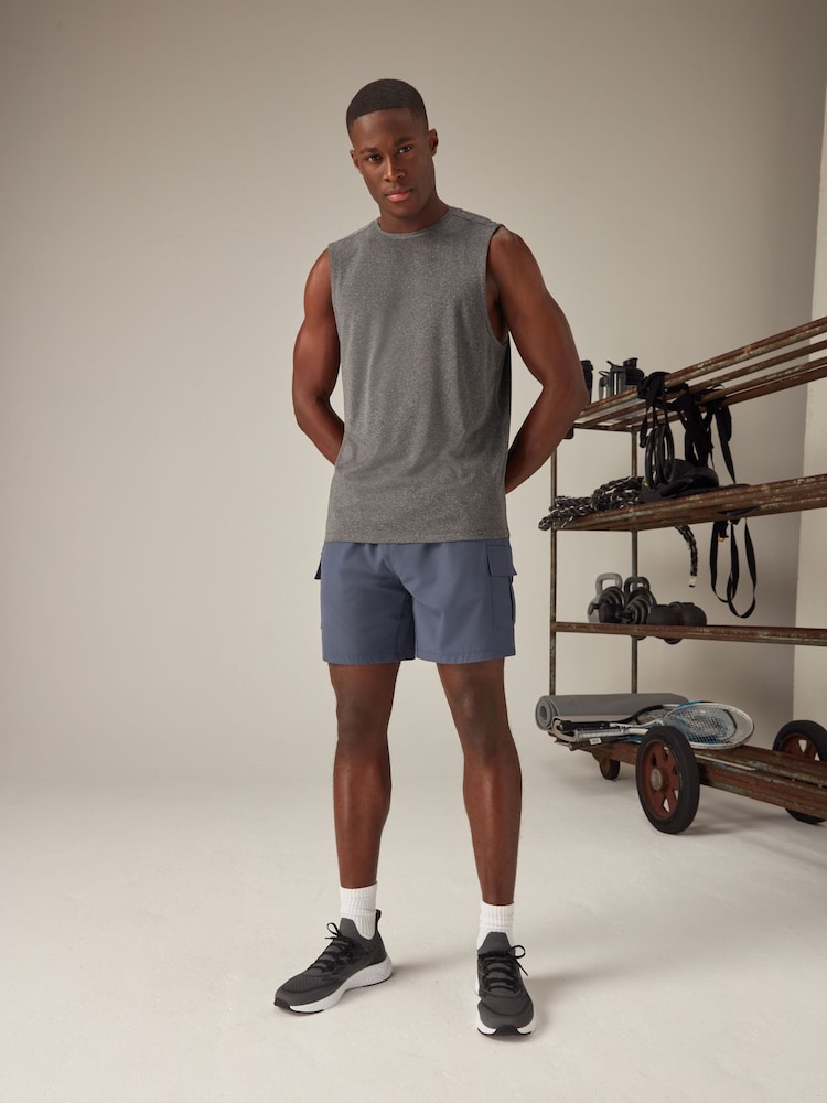 Blau - Active – Cargo Gym – Trainingshorts - Bild 2 von 12 Blau - Active – Cargo Gym – Trainingshorts - Bild 2 von 12