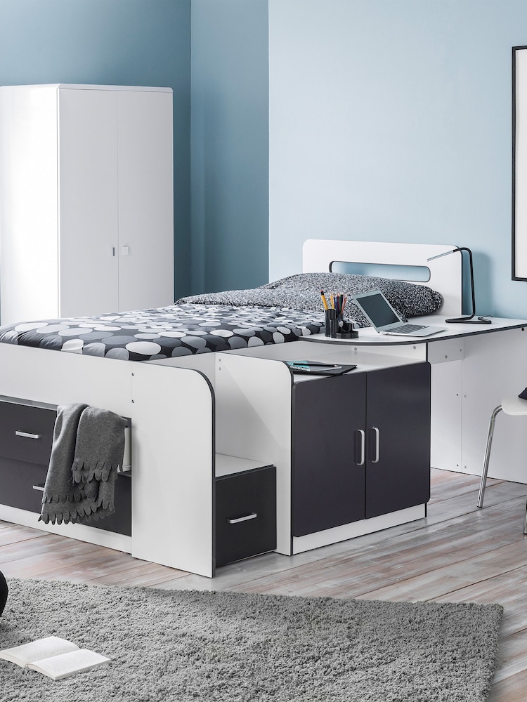 Julian Bowen White Cookie Cabin Bed with Storage - Image 1 of 4