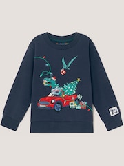 Monsoon Maglione natalizio con stampa di dinosauri - Immagine 1 di 1