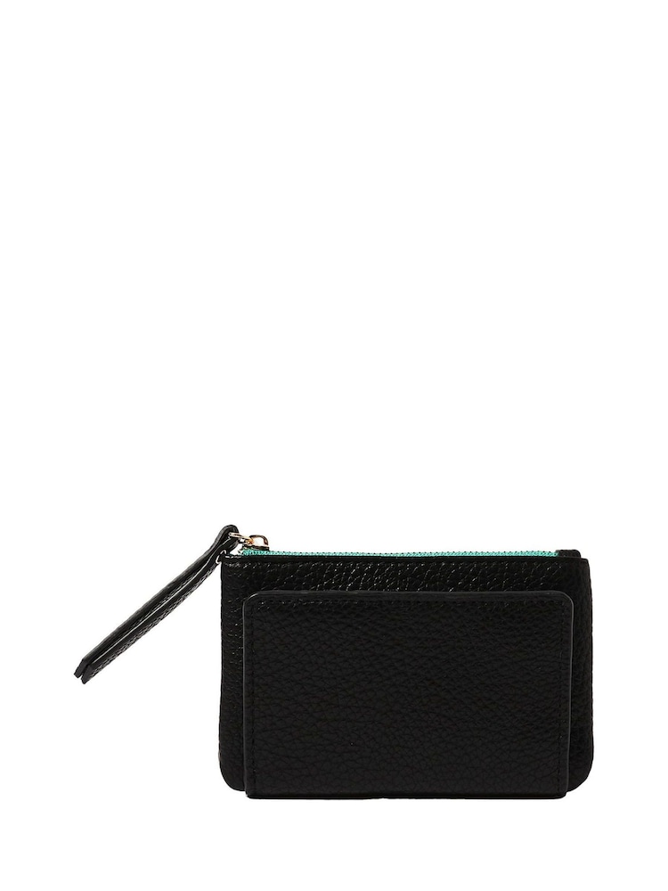 Oliver Bonas Black Millie Zipped Pouch Bag - Image 1 of 6