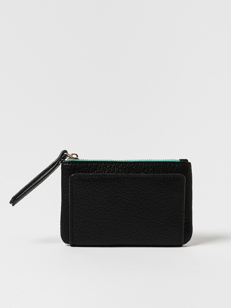 Oliver Bonas Black Millie Zipped Pouch Bag - Image 2 of 6