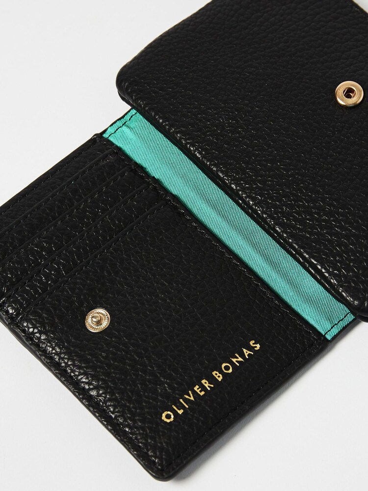 Oliver Bonas Black Millie Zipped Pouch Bag - Image 6 of 6
