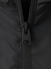 Mango Black Hooded Raincoat Jacket - Image 3 of 4